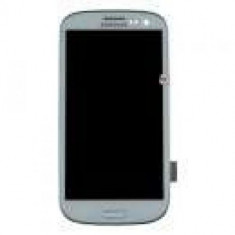 Display Cu Touchscreen Si Rama Samsung I9301I Galaxy S3 Neo Original Alb foto