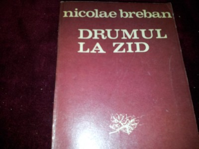NICOLAE BREBAN DRUMUL LA ZID /TD foto