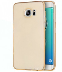 Husa gel ultraslim Gold Samsung Galaxy S6 Edge Plus foto