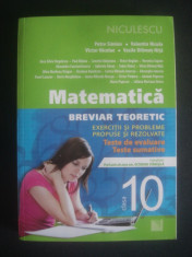 PETRE SIMION - MATEMATICA, EXERCITII SI PROBLEME PROPUSE SI REZOLVATE CLASA X foto