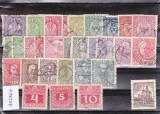 AUSTRIA LOT TIMBRE VECHI, Stampilat