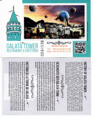 Bilet intrare vizitare Galata Tower Istanbul (Turnul Galatei) 2015 foto