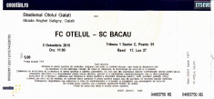 Bilet intrare fotbal Otelul Galati - SC Bacau 3 oct 2015, liga 2 foto