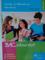 Culegere Bacalaureat LIMBA ROMANA, 85 Teste BAC, Mihaela Georgescu, Ed. Booklet foto