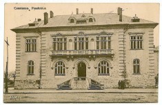 13 - CONSTANTA, Prefecture riddled with bullets - old PC, CENSOR - used - 1917