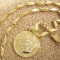 Lant medalion inox placat model Versace Medusa= 60 ron