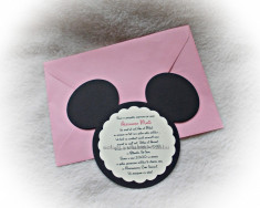 Invitatie botez Minnie/ Mickey Mouse foto