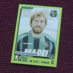 cartonas / Sticker fotbal - Davide Biondini / Sassuolo - Calciatori 2014 - 2015 foto