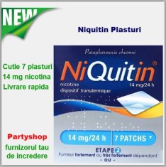 Niquitin Plasturi 14mg / 24h - Cutie 7 bucati - la fel ca Nicorette foto