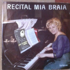 Mia Braia recital disc vinyl 10" muzica usoara latin pop tango slagare EDD 1088