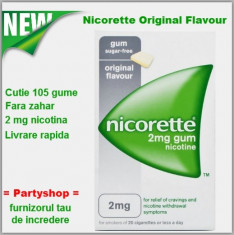 Guma Nicorette Original Flavour 2mg - Cutie 105 gume foto