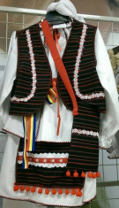 Costum popular fata 134-146 cm 100% bumbac foto