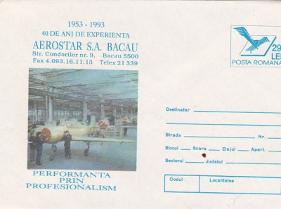bnk fil intreg postal 1993 - Aerostar SA Bacau 40 ani foto