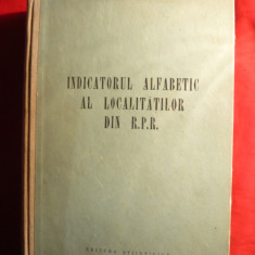 Indicatorul Alfabetic al Localitatilor din RPR 1956 - Ed.Stiintifica