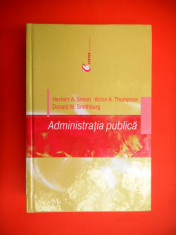 ADMINISTRATIA PUBLICA Herbert Simon foto