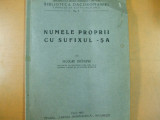 Numele proprii cu sufixul sa Cluj 1933 N. Draganu 200