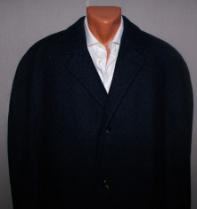 Palton barbati din lana groasa / tweed marimea XL / 54 culoarea bleumarin foto
