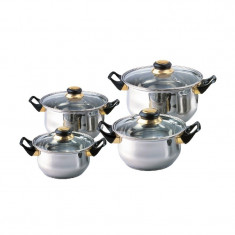 Set oale inox Dekassa DK-3307, 8 piese, capace sticla foto