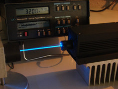 dioda laser - laser head profesional 300mW, 473nm (albastru) CNI, DPSS foto