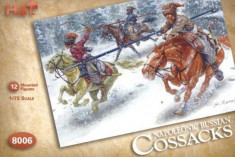 Set 12 calareti - Napoleonic Russian Cossacks scara 1:72 foto