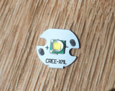 LED Cree XM-L T6 XML suport aluminiu 16mm 10w 1040 lumeni 6500K foto