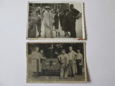 2 FOTOGRAFII COLECTIE CU VEHICUL ICAB SI ORAS DIN ANII 30