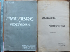 H. Stahl , Macabre si viceversa , Ramuri , Craiova , 1915 , ed. 1 , Bucuresti foto