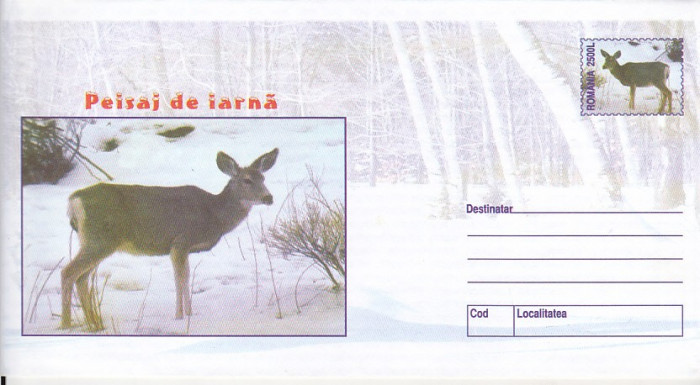 bnk fil Intreg postal 2001 - Peisaj de iarna