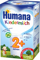 Lapte praf Humana 2+ DIN GERMANIA, 550 gr, trans. gratuit la comanda peste 85lei foto