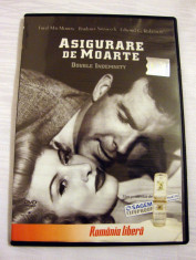 ASIGURARE DE MOARTE (DOUBLE INDEMNITY) [1944] (ORIGINAL, IMPECABIL, CU ROMANA) foto