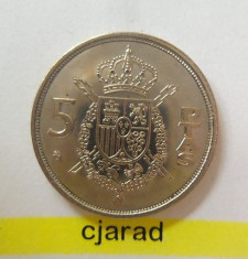 Moneda 5 Pesetas - Spania 1984 *cod 1396 a.UNC foto