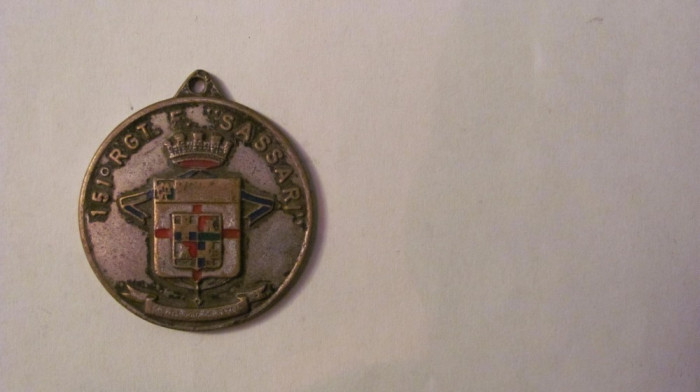 MMM - Medalie Italia &quot;Regimentul 151 Infanterie Sassari&quot; militarie razboi