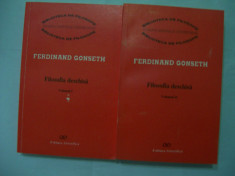 FERDINAND GONSETH FILOSOFIA DESCHISA ANTOLOGIE VOL.1,2 foto