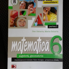 MATEMATICA ALGEBRA ,GEOMETRIE MATE 200 CONSOLIDARE CLASA A VI A - DAN ZAHARIA