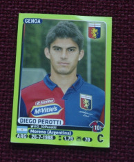 cartonas / Sticker fotbal - Diego Perotti / Genoa - Calciatori 2014 - 2015 foto
