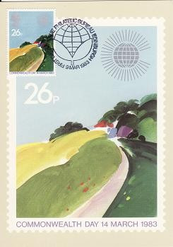 2718 - Anglia 1983 - carte maxima foto