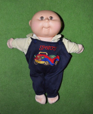 Papusa veche, vintage, Cabbage Patch Kids orginal, cu semnatura, 34 cm, Hasbro foto