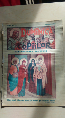 Revista Duminica copiilor/ anul V, no. 2/ februarie 1938 foto