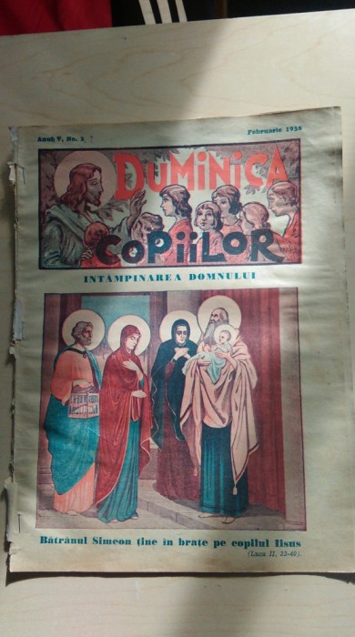 Revista Duminica copiilor/ anul V, no. 2/ februarie 1938