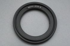 Canon EOS M - 55mm Inel adaptor inversor macro foto