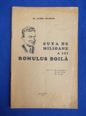 DR. AUREL GOCIMAN - SUTA DE MILIOANE A LUI ROMULUS BOILA - BUCURESTI - 1932 foto