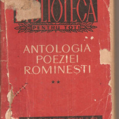 (C6387) ANTOLOGIA POEZIEI ROMANESTI, VOL. II