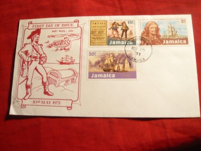 Plic FDC - Pirati 1971 Jamaica foto