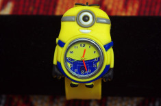 Ceas Minion Copii Baieti Fete Silicon Carl Despicable Me Slap On foto