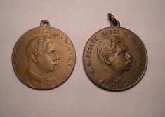 Lot 2 Medalii Regele Carol II ARPA 1932 si 1933 foto