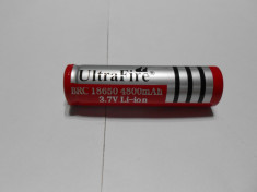 Acumulator lanterna li- ion UltraFire18650 3,7V 4800 mAh - reincarcabil USA foto