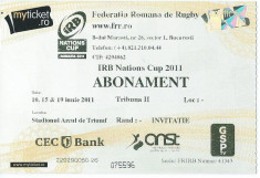 Abonament turneu rugby IRB Nations Cup 2011 foto