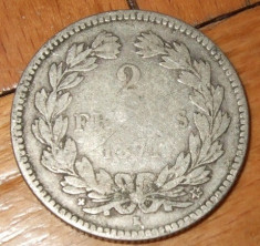 JN. 2 francs / franci 1871 K Franta, argint foto