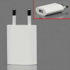 Adaptor priza 1A USB AC / Incarcator USB la prize tip Apple - COD 2031 - foto