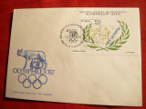 Plic cu stamp. speciala si colita Expozitie Olimphilex &#039;87 Polonia